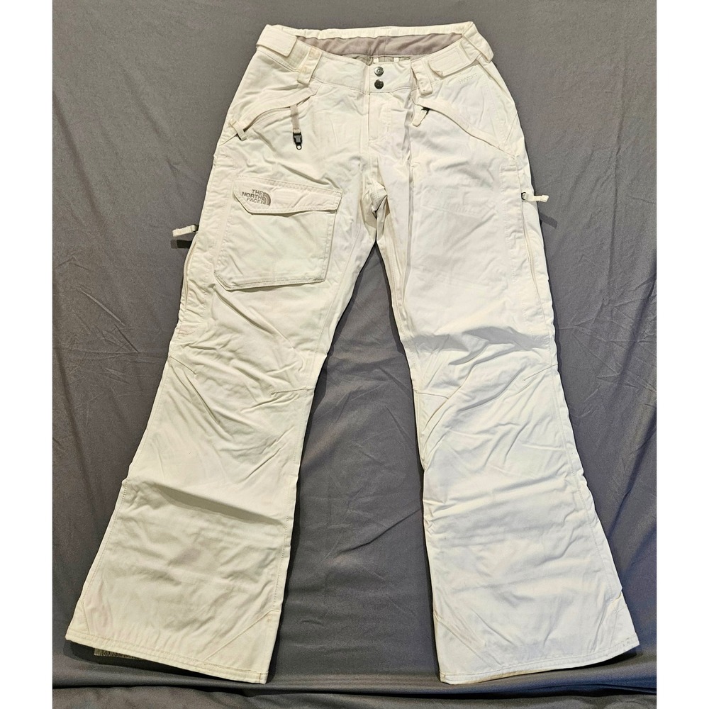 The North Face Snow Pants Womens Small White HyVent Waterproof Cargo